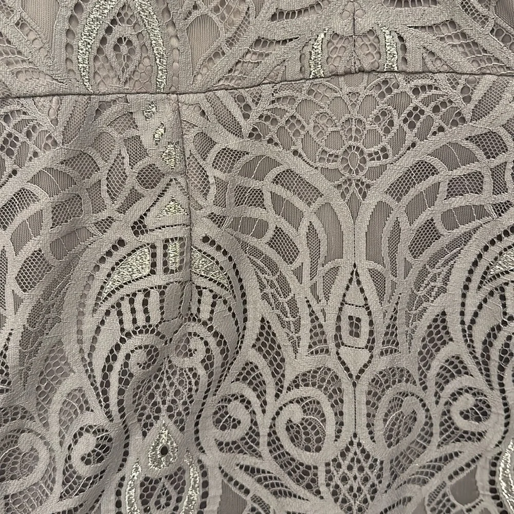 Vince Camino Grey Lace Dress - Picture 3 of 5